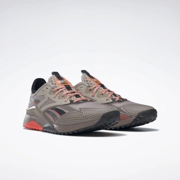REEBOK CROSSFIT NANO X2 TR ADVENTURE MODERN BEIGE TAUPE ORANGE FLARE