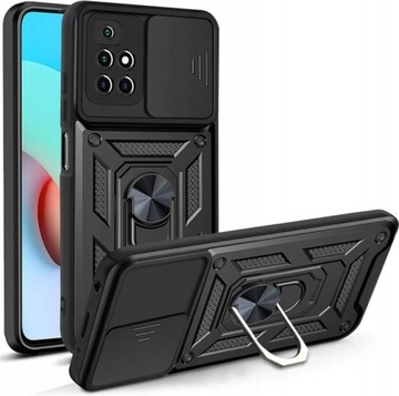 Чехол для POCO X4 NFC+СТЕКЛО, ARMOR CAMSHIELD RING