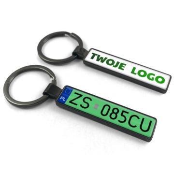 Автомобильный брелок для ключей с вашим логотипом и табличкой двухсторонний МЕТАЛЛ