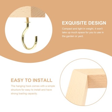 ВНЕШНИЙ КРЮК ДЕРЕВЯННЫЕ ВЕШАЛКИ ПОДВЕСНОЙ ЦВЕТОЧНЫЙ ГОРШОК