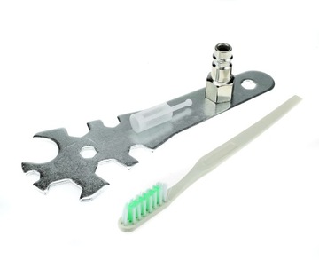 КРАСКОРАСПЫЛИТЕЛЬ ДЛЯ ПОКРАСКИ HVLP 4XNOZZLE 1,4 1,7 2,0 2,5 + ДЕВАТЕР