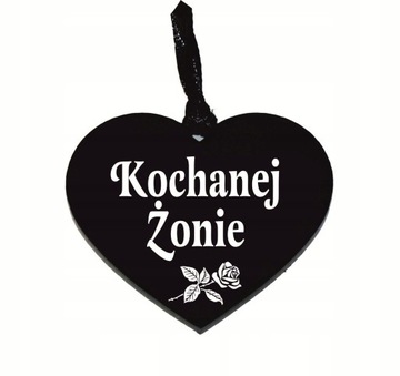 zawieszka na znicz z grawerem KOCHANEJ ŻONIE