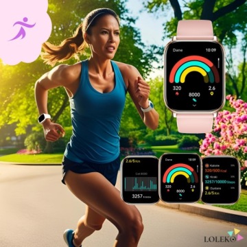 SMARTWATCH ЖЕНСКИЕ ЧАСЫ СМС ЗВОНКИ СПОРТ ЗДОРОВЬЕ ЗОЛОТО МЕНЮ EN + 4 РЕМЕШКИ