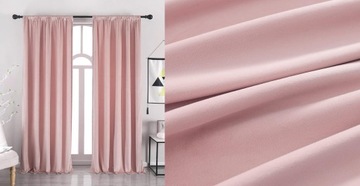 ZASŁONY GOTOWE MATOWE GŁADKIE 145 x 250 KOLORY NA ŻABKI TUNEL KOLORY