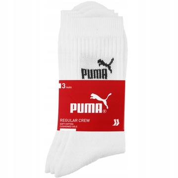 Skarpety Męskie PUMA Długie Skarpetki Bawełna Unisex 6-PAK