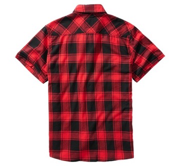 Koszula Brandit Checkshirt halfsleeve red-black XL