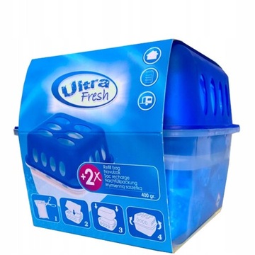 ULTRA FRESH Domowy Pochłaniacz Wilgoci do kuchni, łazienki + 2 wkłady