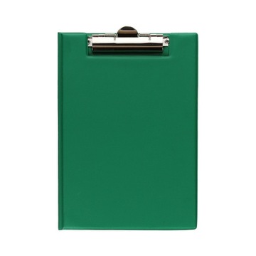 TECZKA A5 Z KLIPEM BIUROWA ZIELONA ŚWIETNA JAKOŚĆ