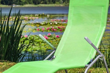 LEŻAK KRZESŁO FOTEL PLAŻOWY OGRODOWY SKŁADANY