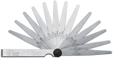 FORMAT SZCZELINOMIERZ 0,05-2 niklowany 21 listków