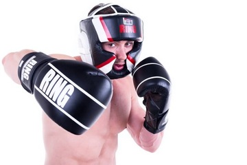 КОЖАНЫЕ БОКСЕРСКИЕ ПЕРЧАТКИ ДЛЯ СОРЕВНОВАТЕЛЬНОГО РИНГА 12 УНЦИЙ