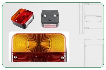 ZADNÍ SVĚTLO DO PŘÍVĚSU VOZIDLA KOMPLETNÍ 101X90