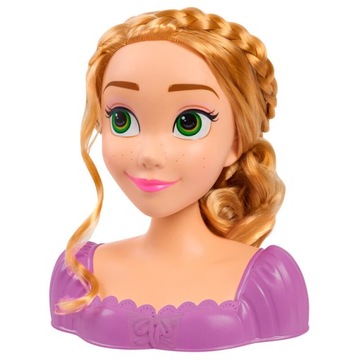 LALKA GŁOWA DO CZESANIA I STYLIZACJI ROSZPUNKA DISNEY ZAPLĄTANI 20 CM + AKC