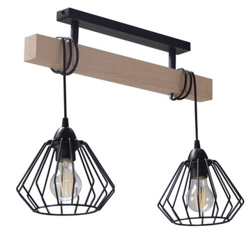 LAMPA PLAFON/SUFITOWY 018-2PL DRUCIAK DREWNO LOFT