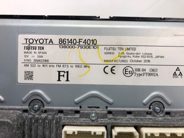 DISPLEJ TOYOTA C-HR 86140-F4010