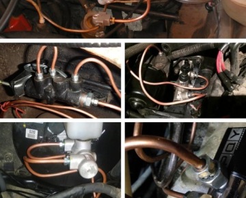 Тормозная трубка стальная омедненная трубка 5М + 10 шт наконечников М10х1