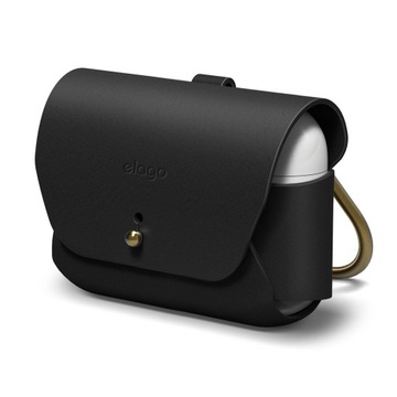 ELAGO Skórzane Etui Case na AirPods Pro 2 i AirPods Pro, Czarne