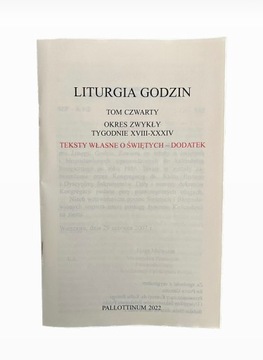Dodatek do Liturgii Godzin teksty o świętych t 4