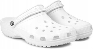 KLAPKI DAMSKIE CROCS CLASSIC BIAŁE SANDAŁY R. 36-37