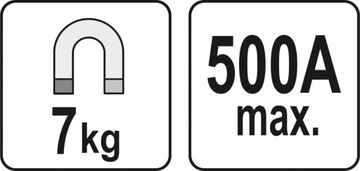 СВАРОЧНЫЙ ЗАЗЕМЛЯЮЩИЙ ЗАЖИМ 7КГ 500А 85мм YATO