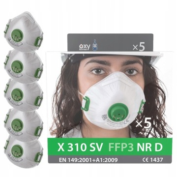 Oxyline półmaska filtrująca X 310 SV 310 FFP3 NR D - 100 sztuk