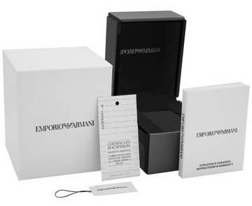 Zegarek Męski EMPORIO ARMANI Mario + BOX ceramiczna bransoleta