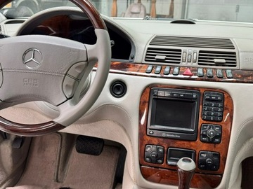 Mercedes Klasa S W220 2001 Mercedes S 600 LONG Biały W12 365KM Gotowy do, zdjęcie 33