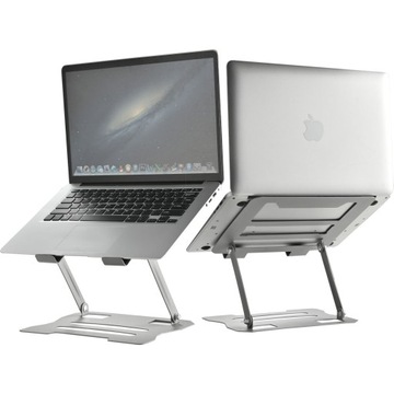 MOZOS N2-WH ERGONOMICZNA PODKŁADKA POD LAPTOPA PODSTAWKA STOLIK METALOWA