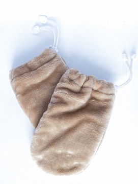 ПЕРЧАТКИ КОСМЕТИЧЕСКИЕ ПЕРЧАТКИ ПАРАФИНОВЫЕ ПЛЮШЕВЫЕ БЕЖЕВЫЕ 2 шт ЧИЛА