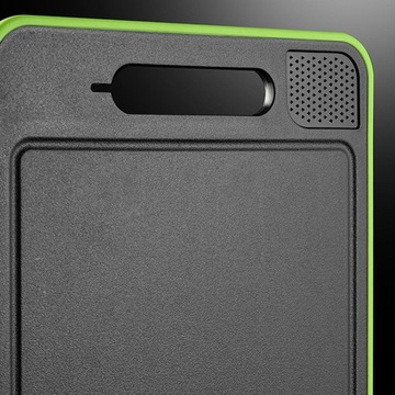 Двусторонняя разделочная доска с ручкой.