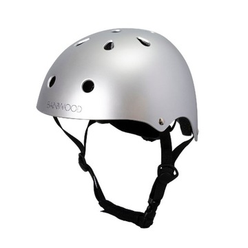 Banwood dziecięcy kask rowerowy chrome