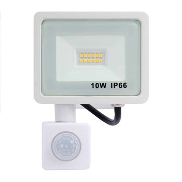 Halogen LED czujnik ruchu 10W B.ZIMNA 6000K 332 DC