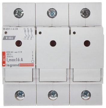Rozłącznik bezpiecznikowy R303 2-16A 606724 LEGRAN