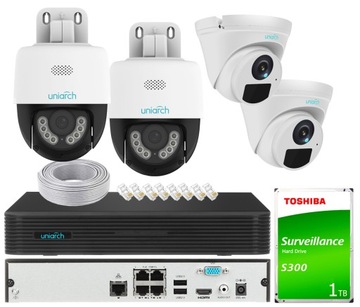 Monitoring IP do domu Kamery obrotowe LED UNIARCH