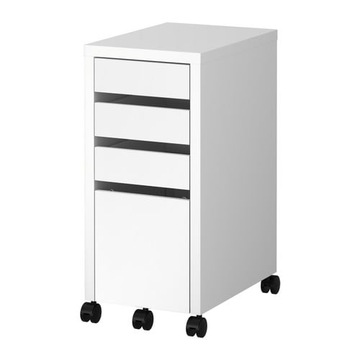 IKEA MICKE komoda na kółkach na dok. BIAŁA 1/3
