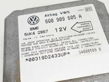 6Q0909605A MODUL AIRBAG VW BORA VARIANTA 1J6 1.9 TDI 85KW 2000