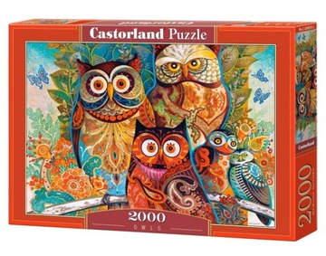 Puzzle 2000. Sowy. Castorland. C-200535.