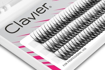 РЕСНИЦЫ CLAVIER BEVSHAPE ШЕЛКОВЫЕ, НАТУРАЛЬНЫЕ B 16MM
