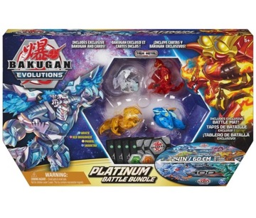 НАБОР ПЛАТИНОВЫХ ФИГУРОК BAKUGAN EVOLUTIONS + КОВРИК