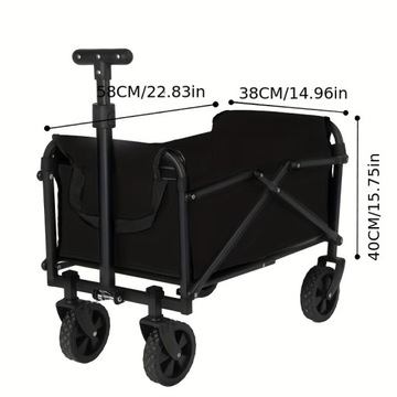 Wózek kempingowy 1 szt., przenośny składany wózek, mini wózek dziecięcy BeachCamping