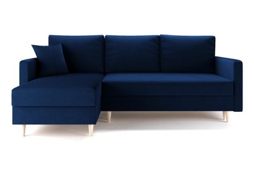 Narożnik Rogówka LUNA z funkcją spania 2 pojemniki