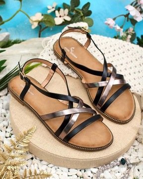 ЧЕРНЫЕ ЖЕНСКИЕ САНДАЛИИ ZIIF 39