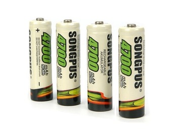 4 шт. АККУМУЛЯТОР AA R6 4700 мАч FINGERS