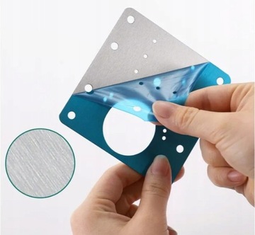 4 x КОМПЛЕКТ ДЛЯ РЕМОНТА ВЫРЫВАННЫХ ПЕТЛЕЙ РЕМОНТНАЯ ПЛАСТИНКА ДЛЯ МЕБЕЛИ