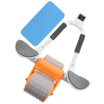 АВТОМАТИЧЕСКОЕ БРЮШНОЕ КОЛЕСО С ПОДКАЧИВАНИЕМ И ПОДДЕРЖИВАЮЩИМ РОЛИКОМ ДЛЯ ФИТНЕС-ТРЕНИРОВКИ