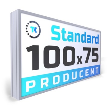 Kaseton STANDARD reklamowy LED z ramą aluminiową 100x75cm