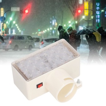 Солнечная дорожная сигнальная лампа с высокой яркостью, 18 светодиодов