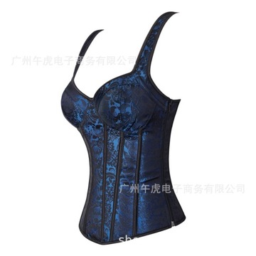 Gothic Sexy Corset Dress Steampunk Women Straps Ov