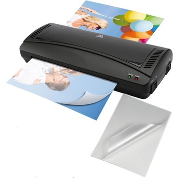 Laminarka Laminator Szkoły Biura Domu Ciepło Zimno 100szt Folia Laminacyjna