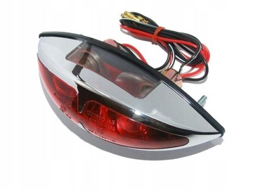 УНИВЕРСАЛЬНЫЙ ХРОМИРОВАННЫЙ ЗАДНИЙ ФОНАРЬ С ОДОБРЕНИЕМ